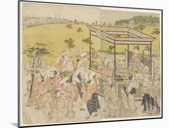 The Sanno Festival Procession, 1788-Torii Kiyonaga-Mounted Giclee Print