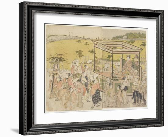 The Sanno Festival Procession, 1788-Torii Kiyonaga-Framed Giclee Print