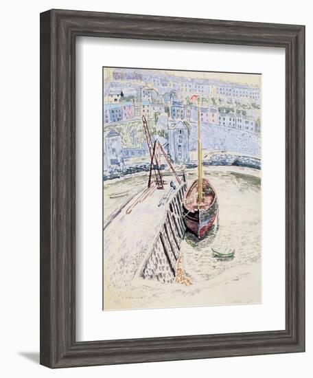 The 'Sans Pareil' in Brixham Harbour, c.1931-Dora Carrington-Framed Giclee Print