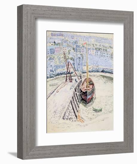 The 'Sans Pareil' in Brixham Harbour, c.1931-Dora Carrington-Framed Giclee Print