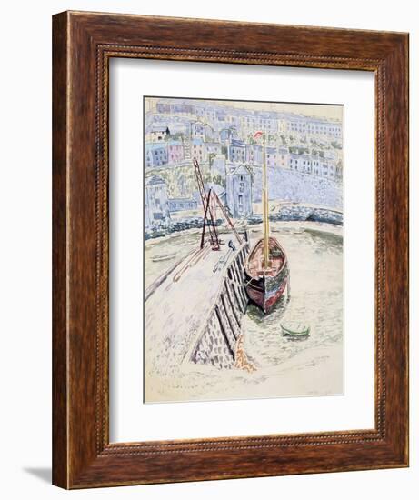 The 'Sans Pareil' in Brixham Harbour, c.1931-Dora Carrington-Framed Giclee Print