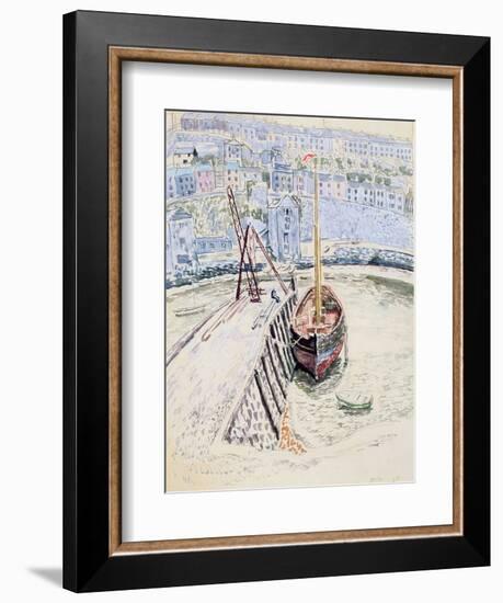 The 'Sans Pareil' in Brixham Harbour, c.1931-Dora Carrington-Framed Giclee Print