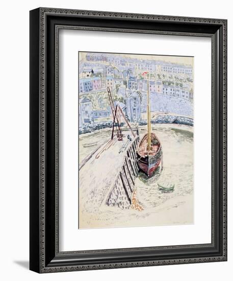 The 'Sans Pareil' in Brixham Harbour, c.1931-Dora Carrington-Framed Giclee Print