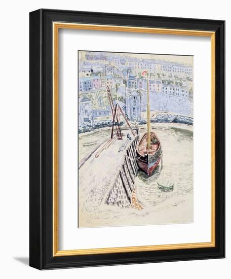 The 'Sans Pareil' in Brixham Harbour, c.1931-Dora Carrington-Framed Giclee Print