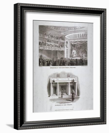 The Sans Pareil Theatre, Strand, Westminster, London, 1816-S Springsguth-Framed Giclee Print