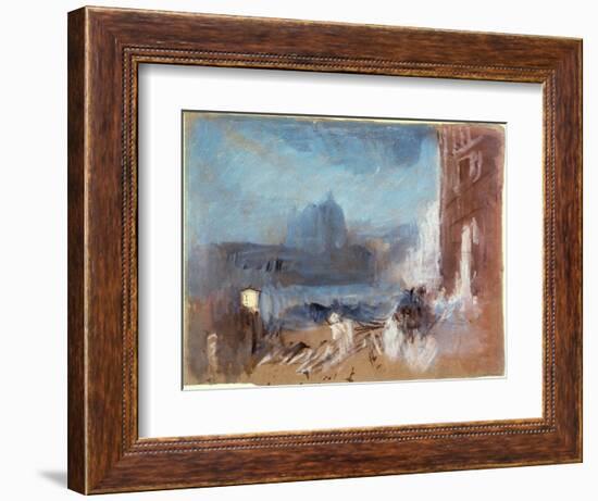 The Santa Maria Della Salute, Venice, at Night, 1840-J. M. W. Turner-Framed Giclee Print