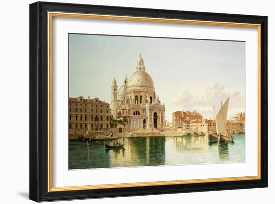 The Santa Maria Della Salute, Venice-William Hickling Burnett-Framed Giclee Print