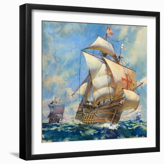 The Santa Maria-James Edwin Mcconnell-Framed Giclee Print