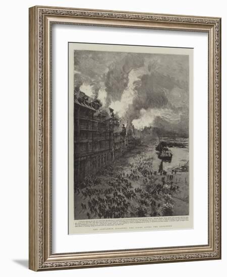 The Santander Disaster, the Scene after the Explosion-null-Framed Giclee Print