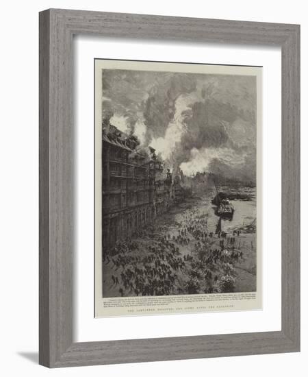 The Santander Disaster, the Scene after the Explosion-null-Framed Giclee Print