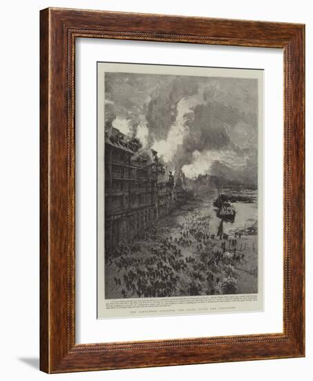 The Santander Disaster, the Scene after the Explosion-null-Framed Giclee Print