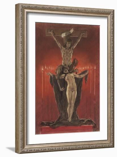 The Satanists (Calvar)-Félicien Rops-Framed Giclee Print