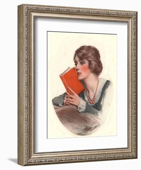 The Saturday Evening Post, Reading Books Agony Aunts Magazine, USA, 1919-null-Framed Giclee Print