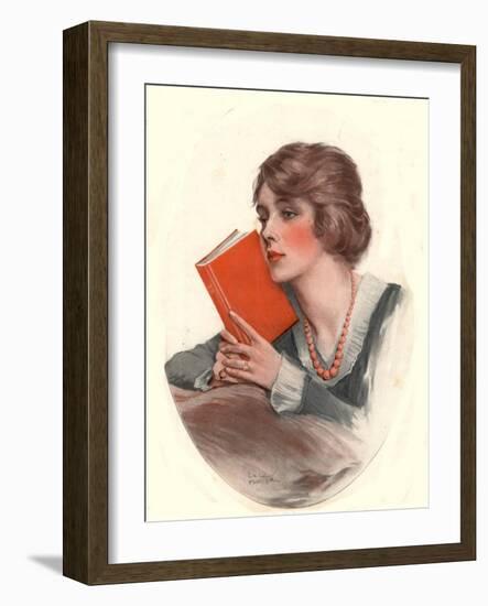 The Saturday Evening Post, Reading Books Agony Aunts Magazine, USA, 1919-null-Framed Giclee Print