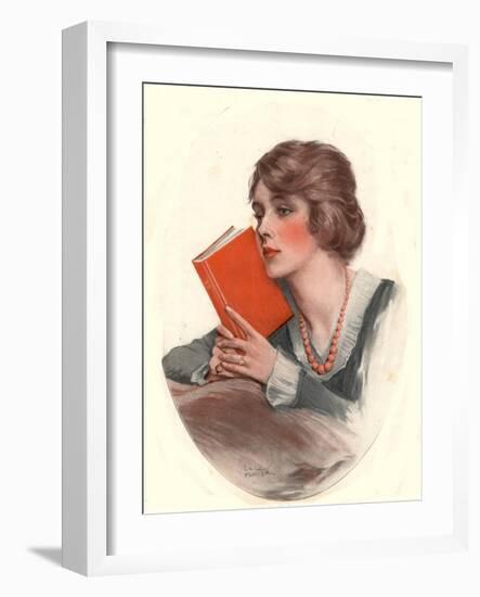 The Saturday Evening Post, Reading Books Agony Aunts Magazine, USA, 1919-null-Framed Giclee Print