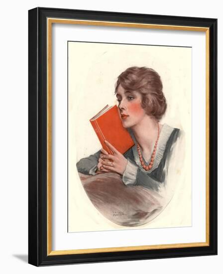 The Saturday Evening Post, Reading Books Agony Aunts Magazine, USA, 1919-null-Framed Giclee Print