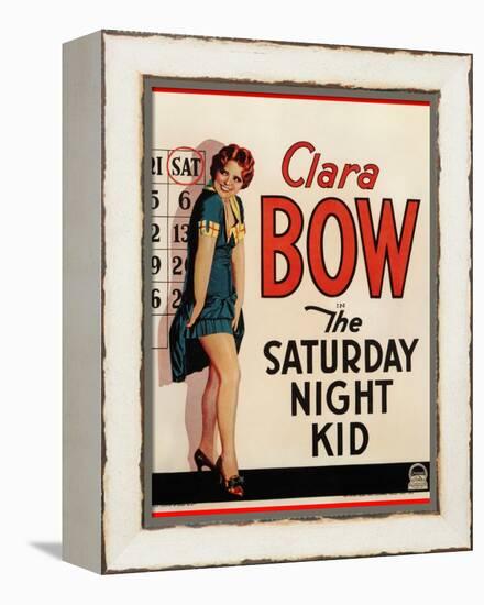 THE SATURDAY NIGHT KID, Clara Bow on US poster art, 1929-null-Framed Stretched Canvas