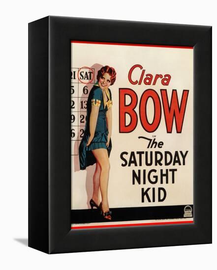 THE SATURDAY NIGHT KID, Clara Bow on US poster art, 1929-null-Framed Stretched Canvas