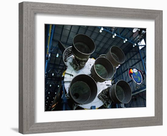 The Saturn V Rockets at the Apollo, John F. Kennedy Space Center, Cape Canaveral, Florida, USA-Charles Sleicher-Framed Photographic Print