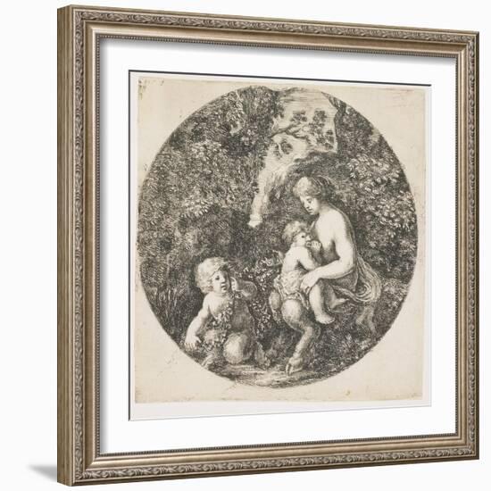 The Satyr's Wife, 1656-Stefano Della Bella-Framed Giclee Print