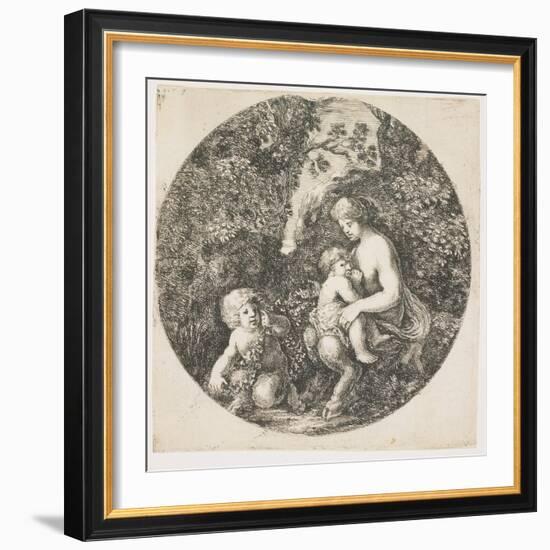 The Satyr's Wife, 1656-Stefano Della Bella-Framed Giclee Print