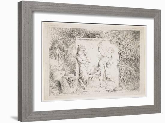 The Satyrs Dance, 1763-Jean-Honore Fragonard-Framed Giclee Print