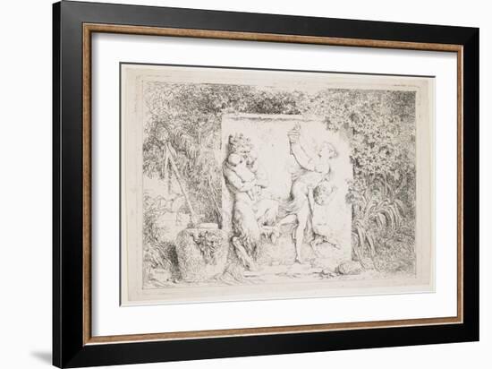 The Satyrs Dance, 1763-Jean-Honore Fragonard-Framed Giclee Print