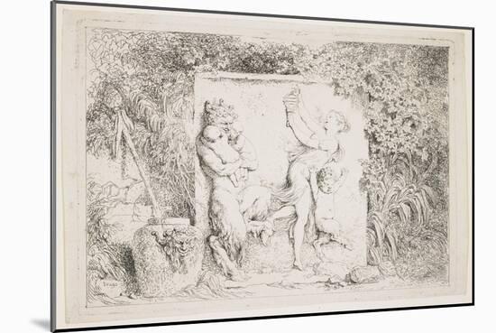 The Satyrs Dance, 1763-Jean-Honore Fragonard-Mounted Giclee Print