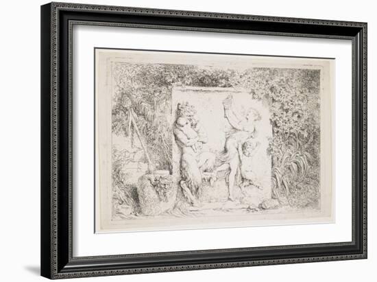 The Satyrs Dance, 1763-Jean-Honore Fragonard-Framed Giclee Print