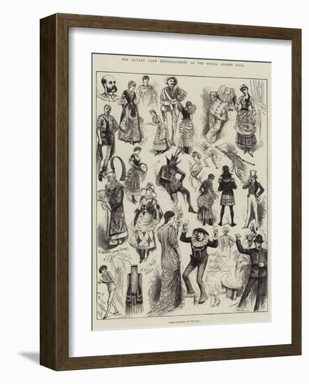 The Savage Club Entertainment at the Royal Albert Hall, Some Costumes at the Ball-null-Framed Giclee Print