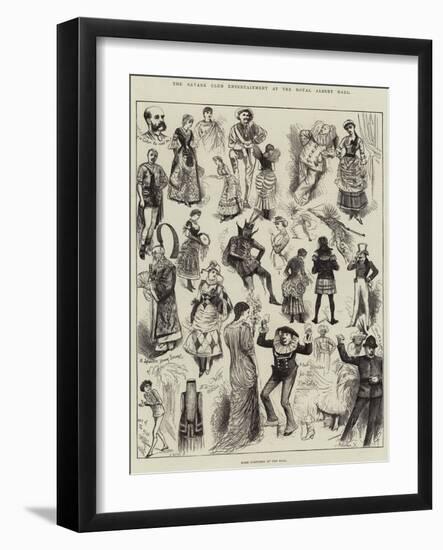 The Savage Club Entertainment at the Royal Albert Hall, Some Costumes at the Ball-null-Framed Giclee Print