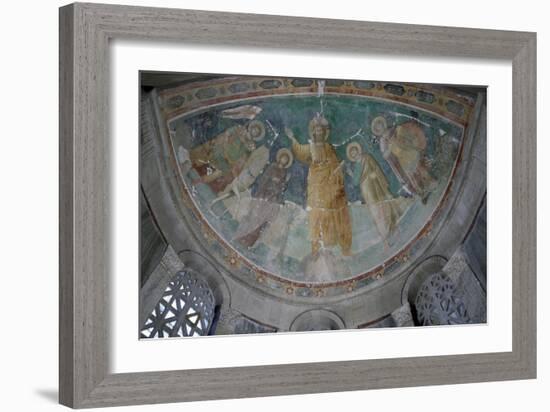 The Savior Between St George and St Sebastian-null-Framed Giclee Print