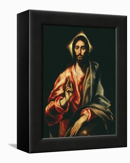 The Savior-El Greco-Framed Premier Image Canvas