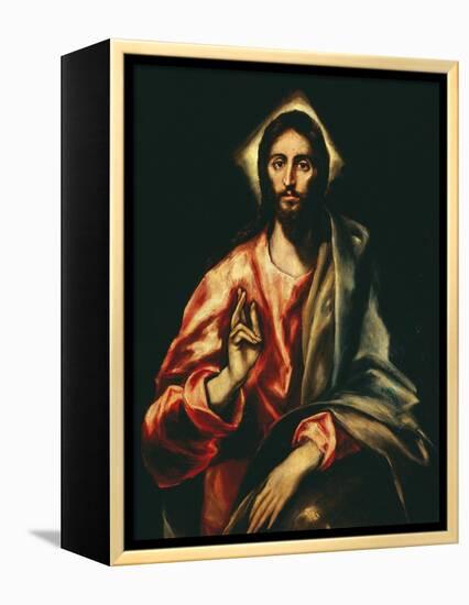 The Savior-El Greco-Framed Premier Image Canvas