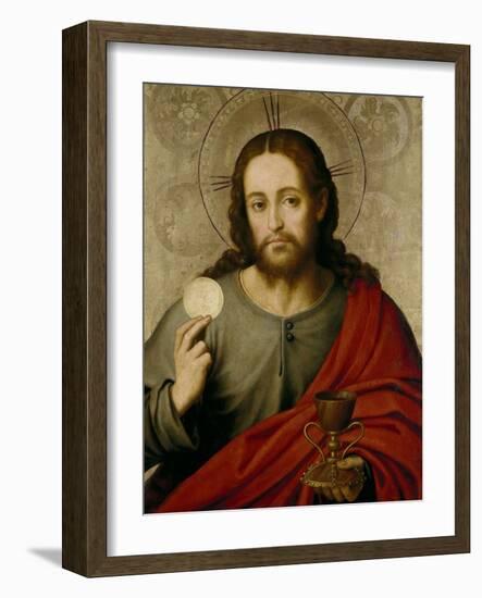 The Saviour, 1545-1550-Juan De juanes-Framed Giclee Print