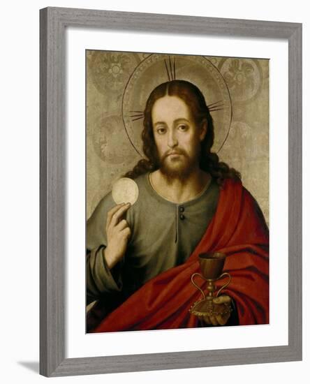 The Saviour, 1545-1550-Juan De juanes-Framed Giclee Print