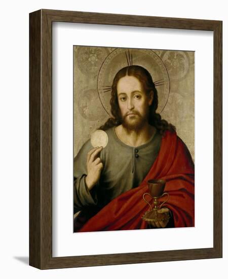 The Saviour, 1545-1550-Juan De juanes-Framed Giclee Print