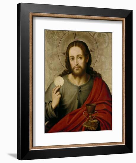 The Saviour, 1545-1550-Juan De juanes-Framed Giclee Print