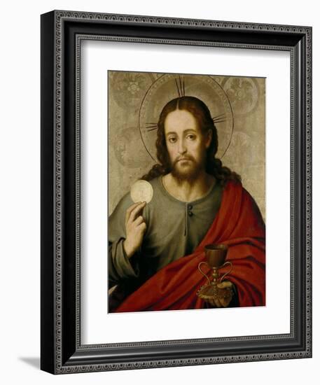 The Saviour, 1545-1550-Juan De juanes-Framed Giclee Print