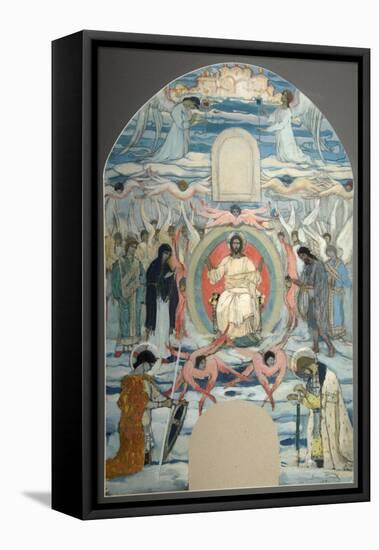 The Saviour Enthroned, 1905-Mikhail Vasilyevich Nesterov-Framed Premier Image Canvas