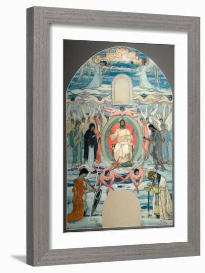 The Saviour Enthroned-Mikhail Vasilyevich Nesterov-Framed Giclee Print