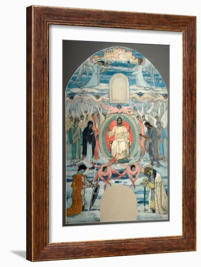 The Saviour Enthroned-Mikhail Vasilyevich Nesterov-Framed Giclee Print