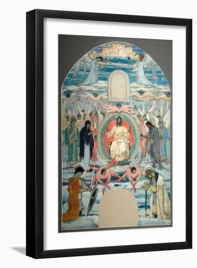 The Saviour Enthroned-Mikhail Vasilyevich Nesterov-Framed Giclee Print