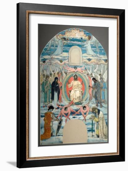 The Saviour Enthroned-Mikhail Vasilyevich Nesterov-Framed Giclee Print