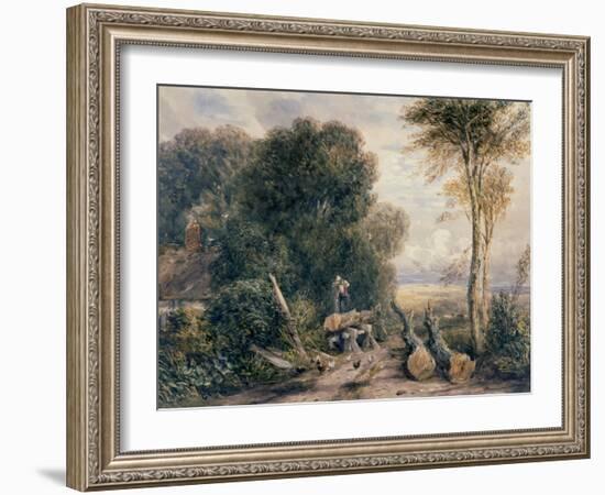 The Saw Pit-David Cox-Framed Giclee Print