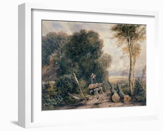 The Saw Pit-David Cox-Framed Giclee Print