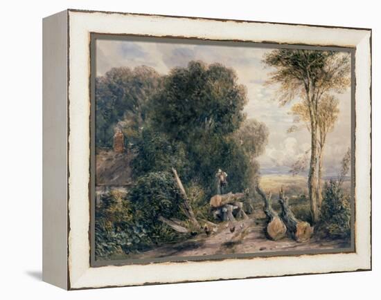 The Saw Pit-David Cox-Framed Premier Image Canvas