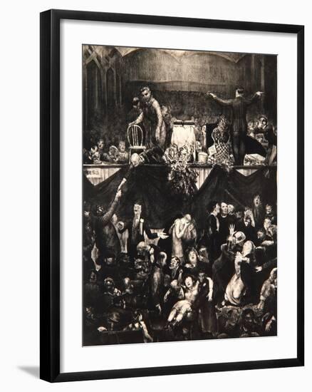 The Sawdust Trail, 1917-George Wesley Bellows-Framed Giclee Print
