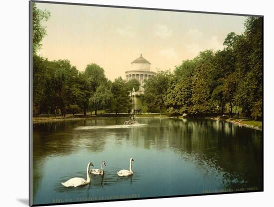 The Saxe Garden, Warsaw, Russia (I.E. Warsaw, Poland), C.1890-C.1900-null-Mounted Giclee Print