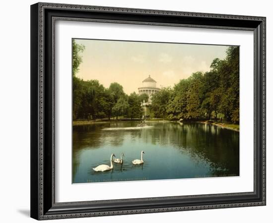 The Saxe Garden, Warsaw, Russia (I.E. Warsaw, Poland), C.1890-C.1900-null-Framed Giclee Print